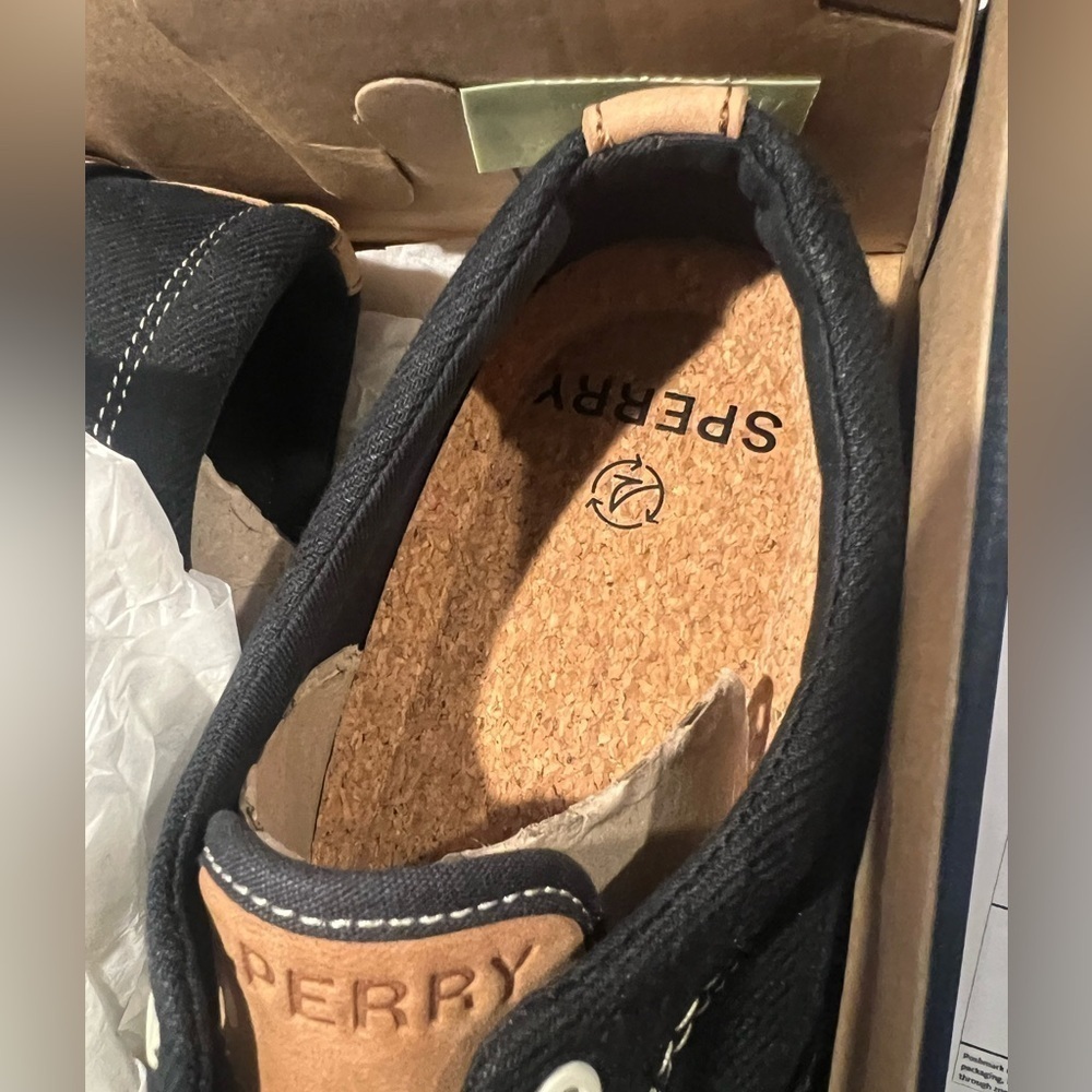 S49. NWT Sperry Striper CVO Noir Black Men’s 5.5/37.5EU - Picture 3 of 5